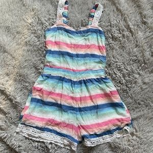 🌈Abercrombie kids colorful romper💞